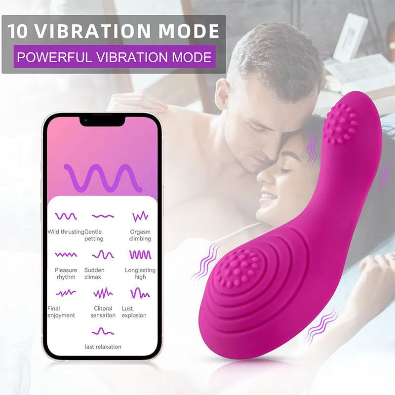 APP Remote Control 10 Vibration Massage Underwear Wearable Jumping Egg Sex Toys