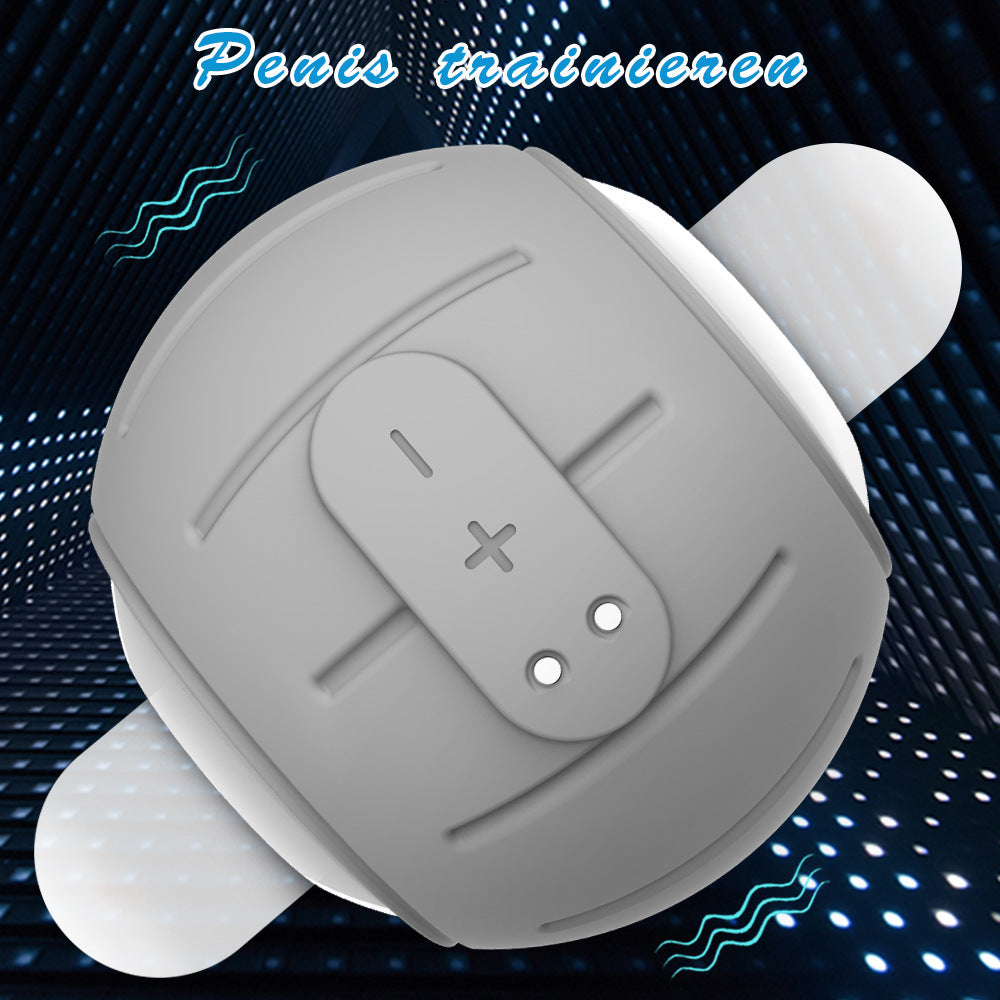 Showeggs Male Masturbation Penis Vibrator with 6 Vibration Mode, Sex Toy Stroking Penis Trainer