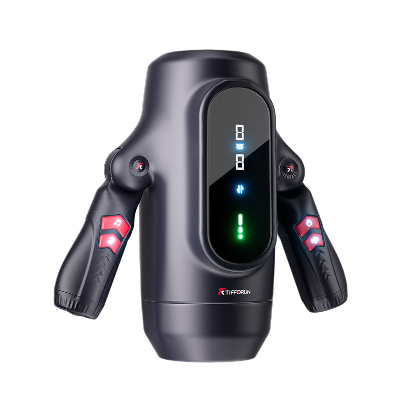 9 Telescopic Vibration LED Display Intelligent Heating Voice Male Handheld Aircraft Cup