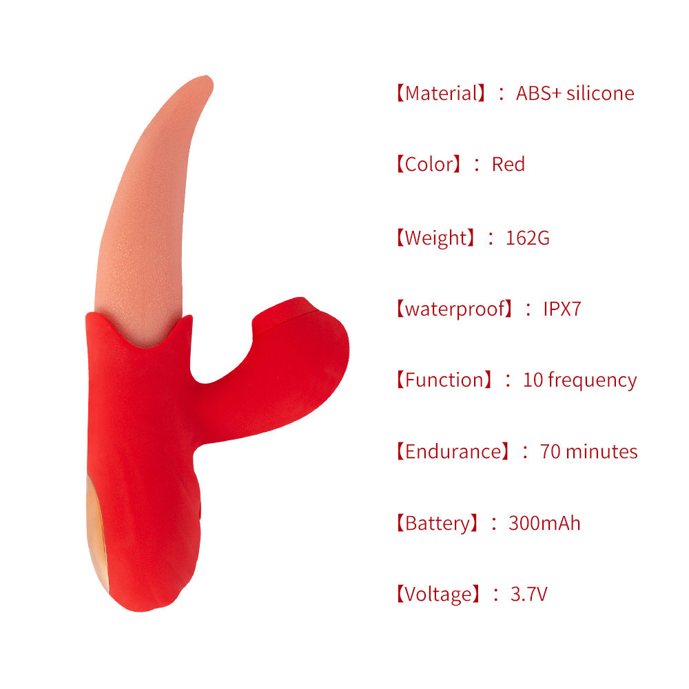 2 IN 1 Upgraded Flapping Tongue G Spot Vibrator