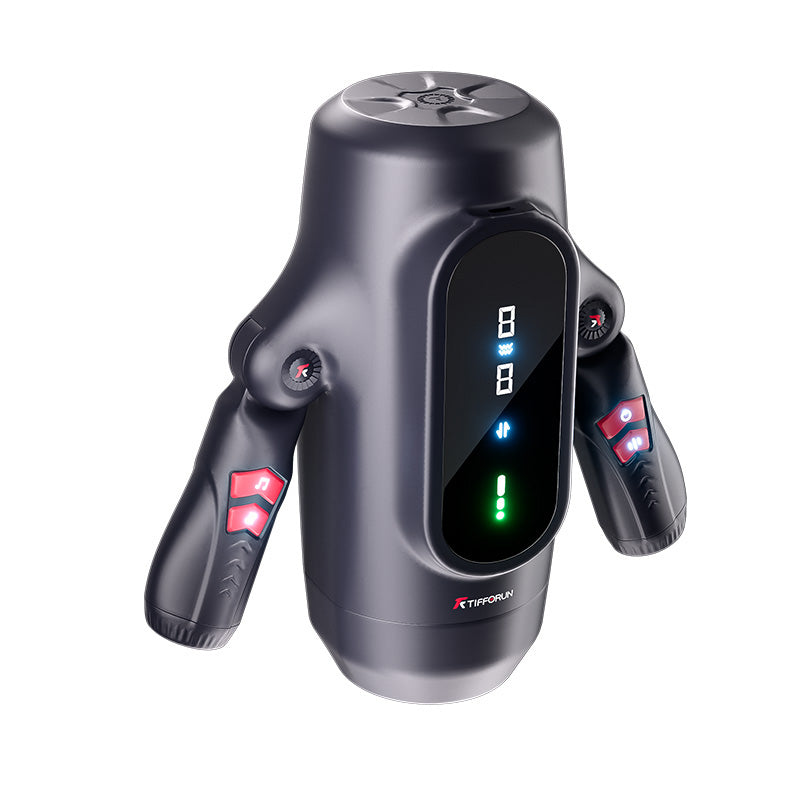 9 Telescopic Vibration LED Display Intelligent Heating Voice Male Handheld Aircraft Cup