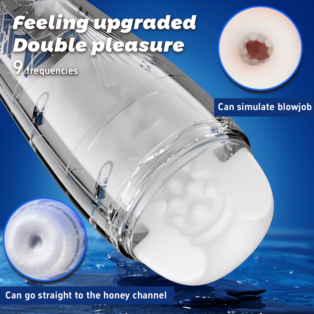 10-Frequency Vibration For Sucking Men’s Electric Airplane Male Masturbator