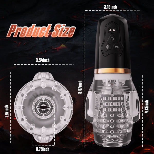 2024 Gawk Gawk 3000 Pro Dual Motor Men Sex Toys with 5 Sucking 10 Vibration Sex Toys for Men