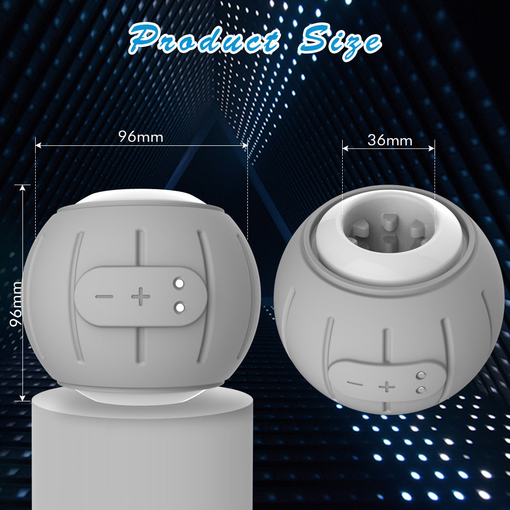 Showeggs Male Masturbation Penis Vibrator with 6 Vibration Mode, Sex Toy Stroking Penis Trainer