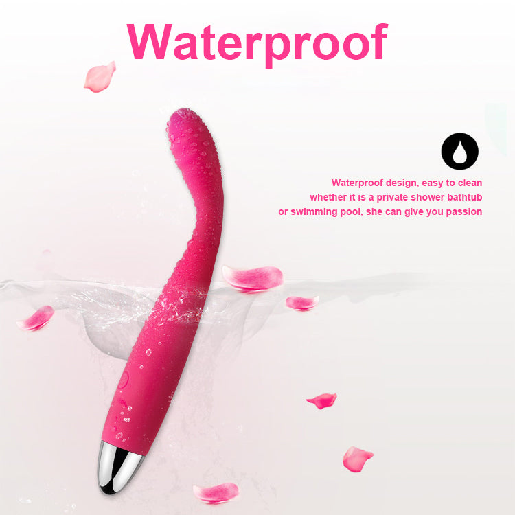 4-in-1 Purple Vibrator Waterproof Rechargeable Curved Dildo