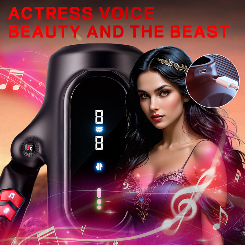 9 Telescopic Vibration LED Display Intelligent Heating Voice Male Handheld Aircraft Cup