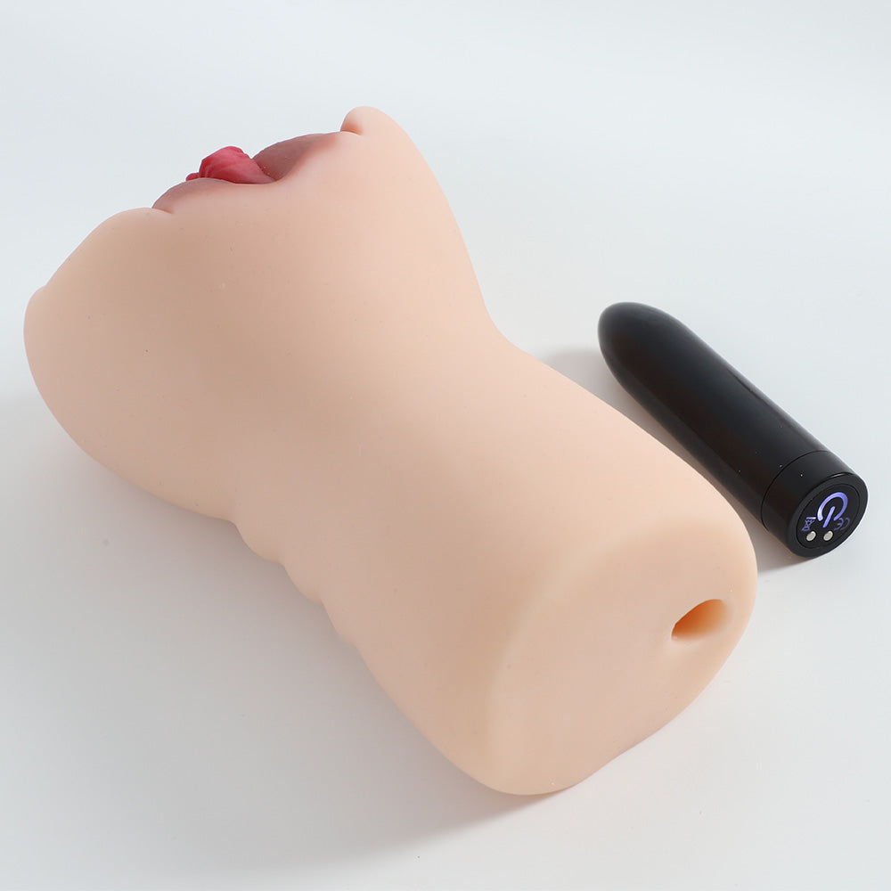 10 Frequency Vibration Dual Channel Pocket Pussy