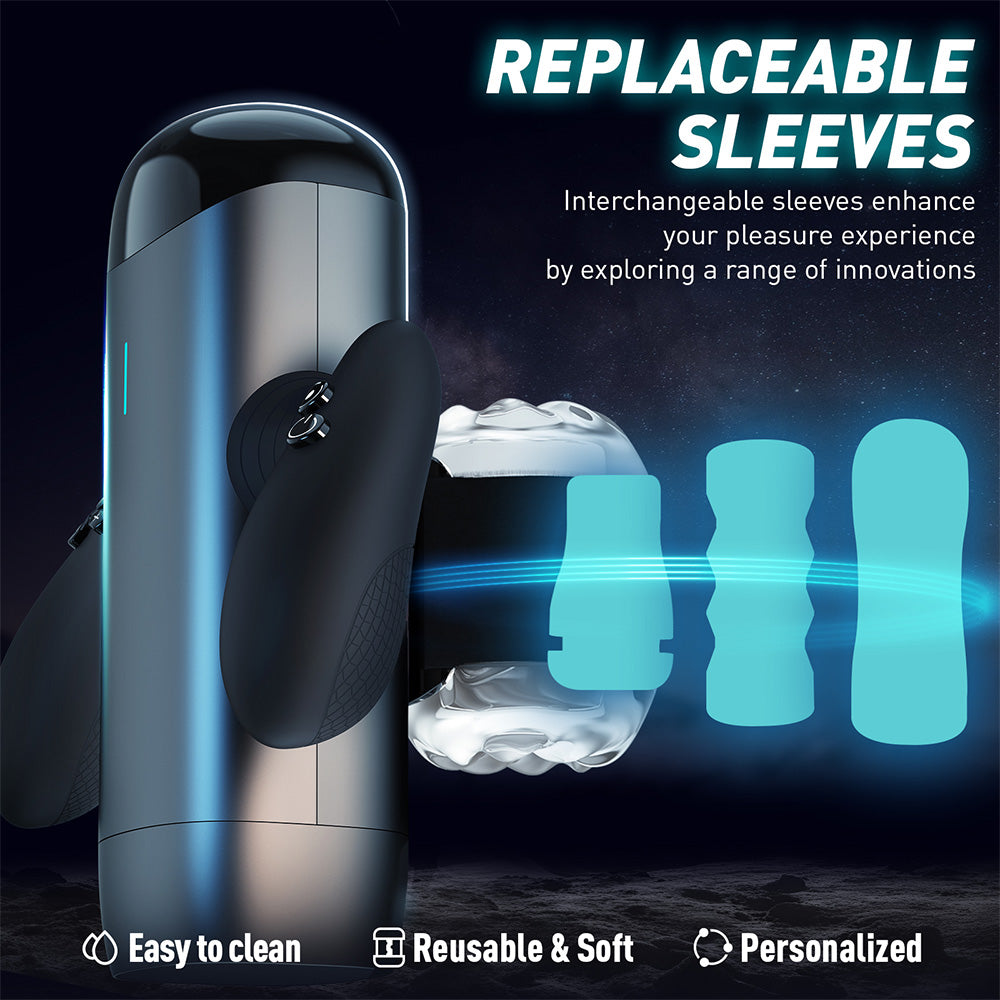 10 Telescopic Vibrating Handheld Male Airplane Cup