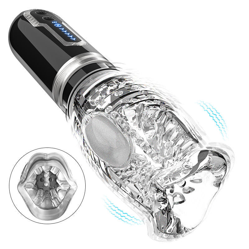 Amber - 5 Thrusting 7 Vibrating Mode Male Sex Toys With Handle