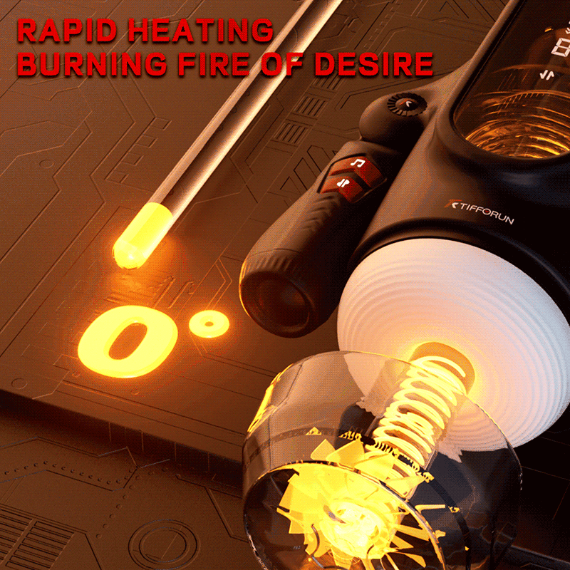 9 Telescopic Vibration LED Display Intelligent Heating Voice Male Handheld Aircraft Cup