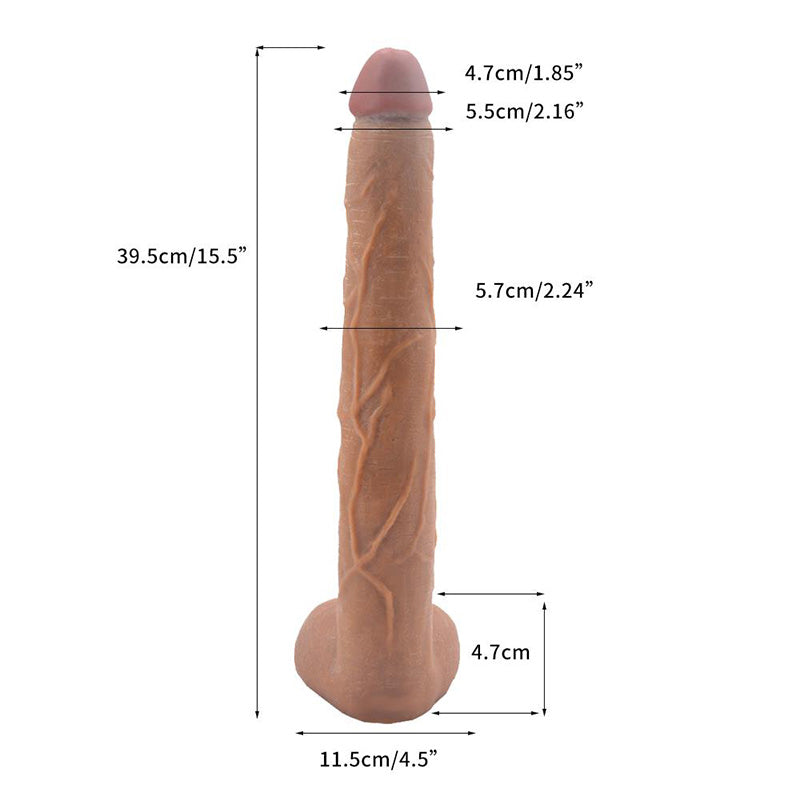 15.5 Inch Extra-Long Realistic Penis Shape Dildo