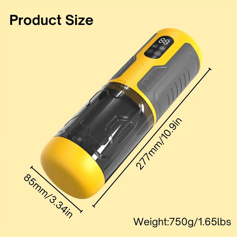 Truly Waterproof 3 In 1 Airplane Cup 7 Thrusting Rotation Fully Automatic Men Sex Toys