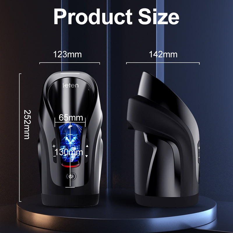 2024 New Leten Fully Automatic 10 Frequency Telescopic Fixed-Point Adjustment Male Aircraft Cup