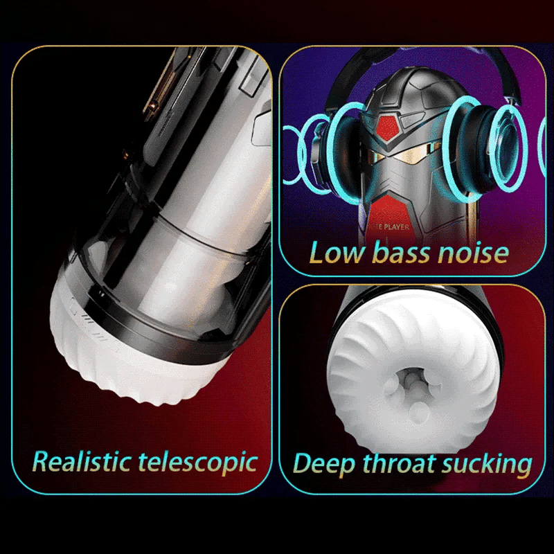 Bluetooth Connected 10 Telescopic Vibrating Intelligent Heating APP Male Aircraft Cup