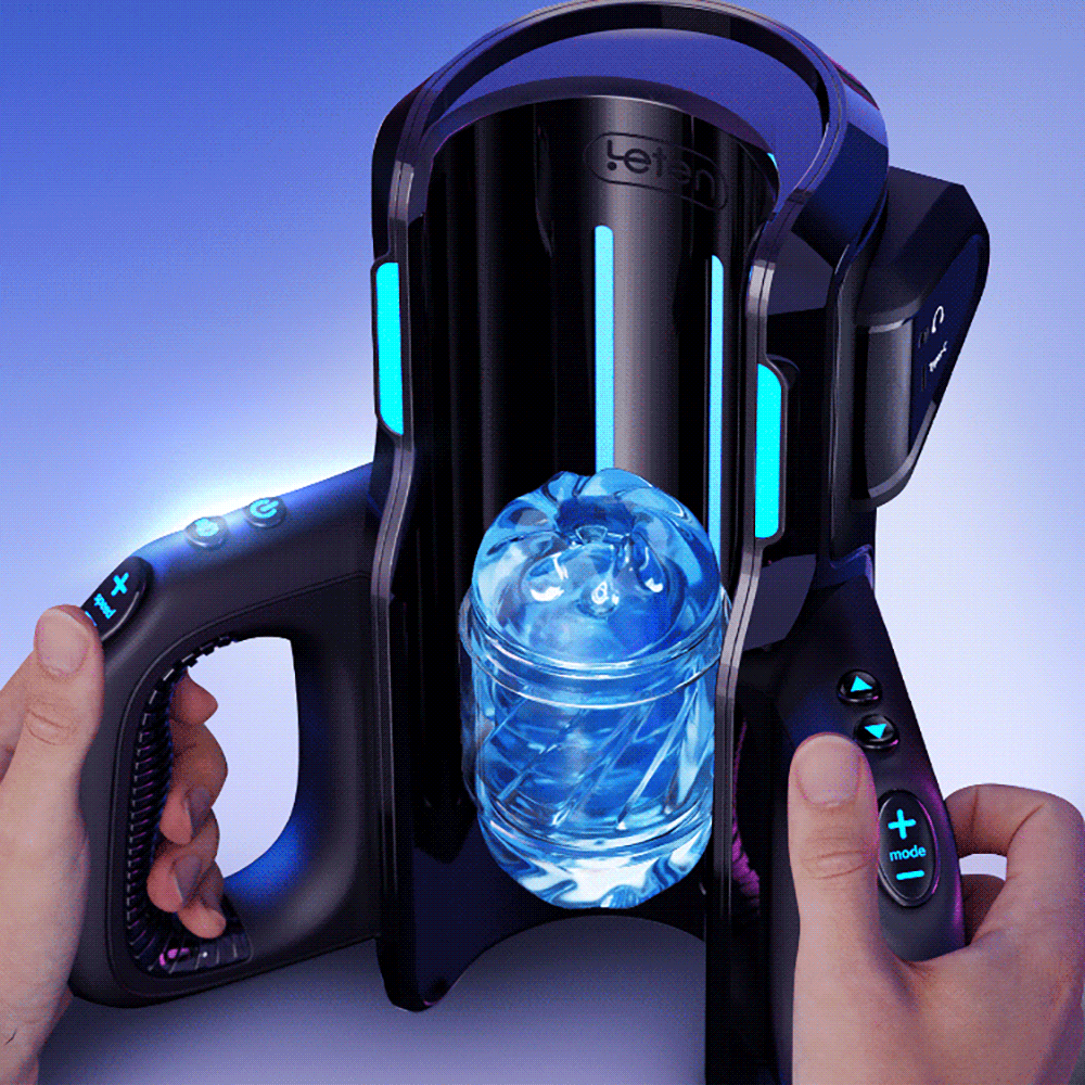 Leten Cannon King Pro 10 Thrusting High-Speed Motor Automatic Men Sex Toys with Handle
