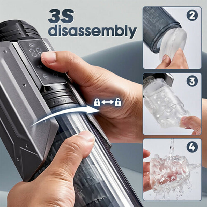 2024 Top Male Sex Toys - 7 Vacuum Sucking Sex LCD Male Airplane Cup