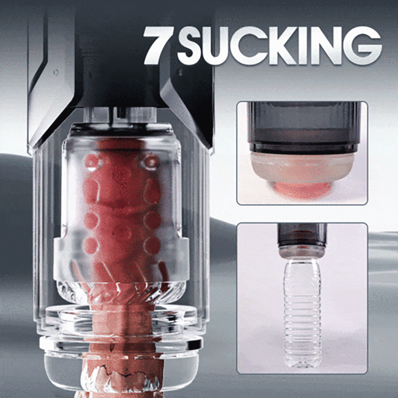 2024 Top Male Sex Toys - 7 Vacuum Sucking Sex LCD Male Airplane Cup