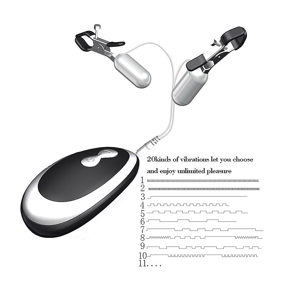 Remote Control Vibrating Breast Clip Female Sex Toys