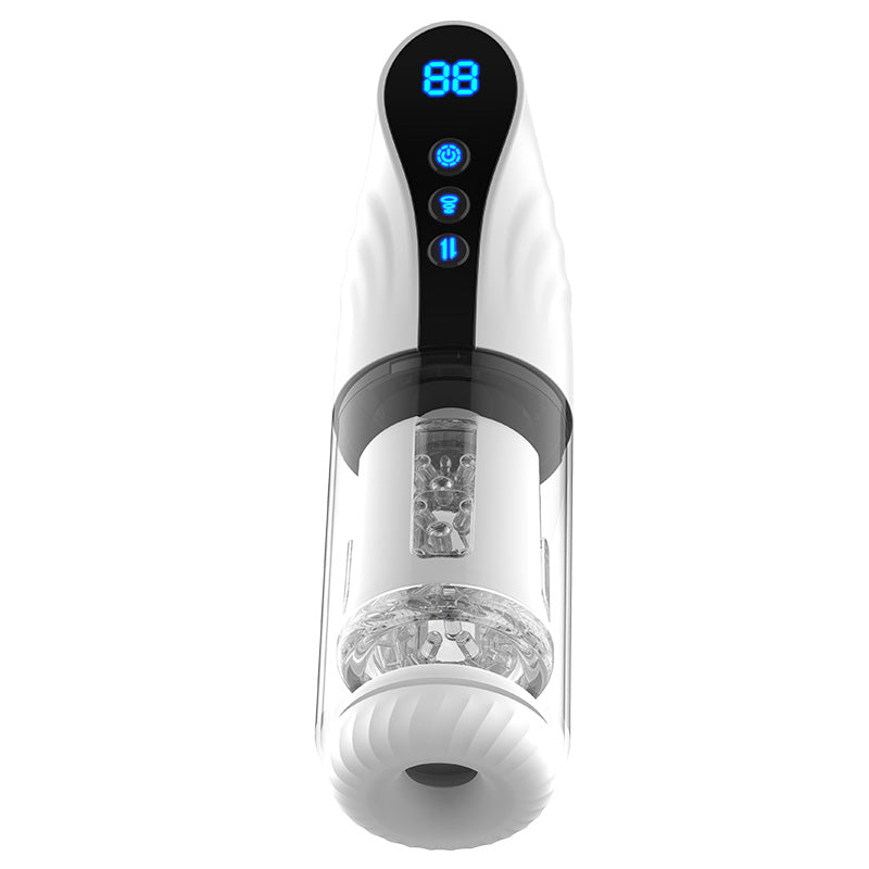 2 In 1 Fully Automatic LCD Telescopic Rotating Male Airplane Cup