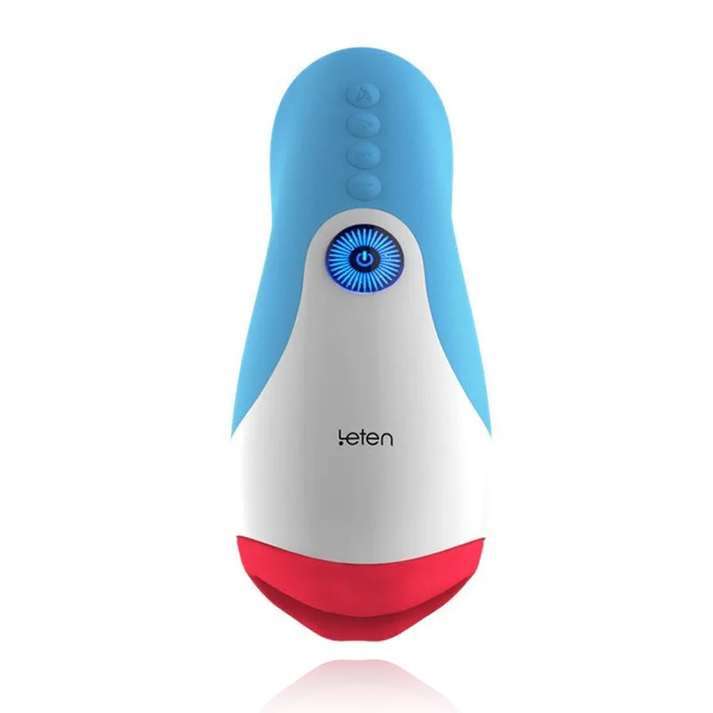 Leten 10 Vibrator Sucking Male Masturbator with Realistic Tongue Licking Blowjob Simulator