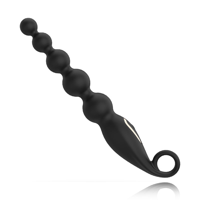 7 Frequency Vibration Anal Plug With Beads In The Back Chamber
