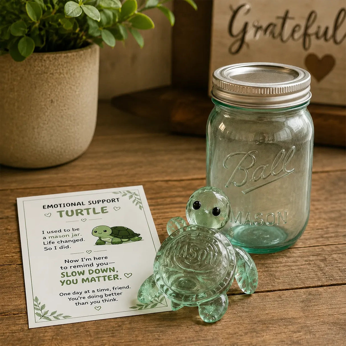 š¢Original Recycled Glass Support Turtle