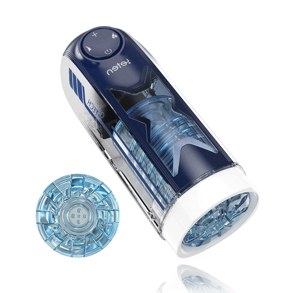 Leten Fury 10 Telescoping Vibration Intelligent Chip Control Men Sex Toys with Moaning & Heating Function