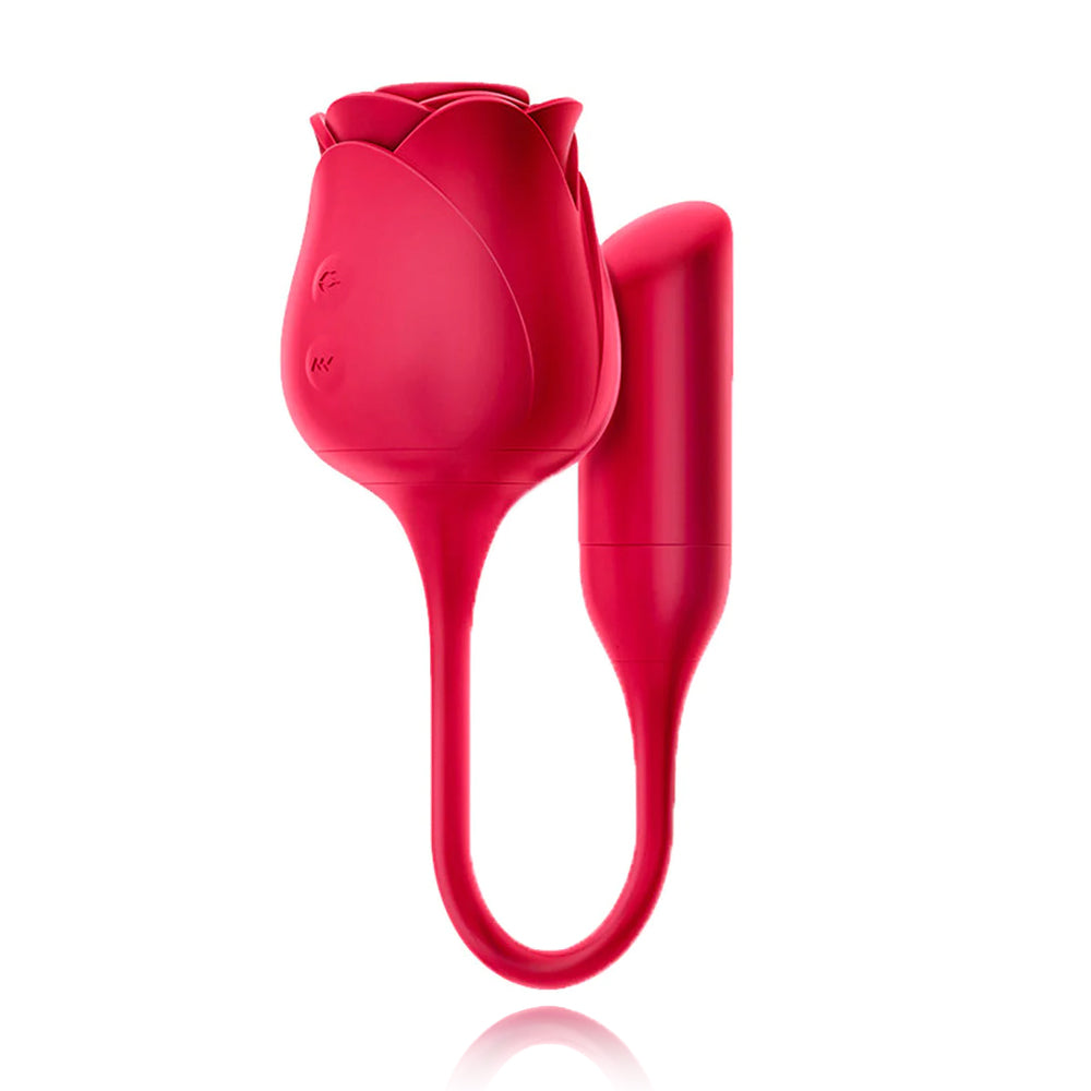 Sucking Vibrating Egg Rose Masturbator