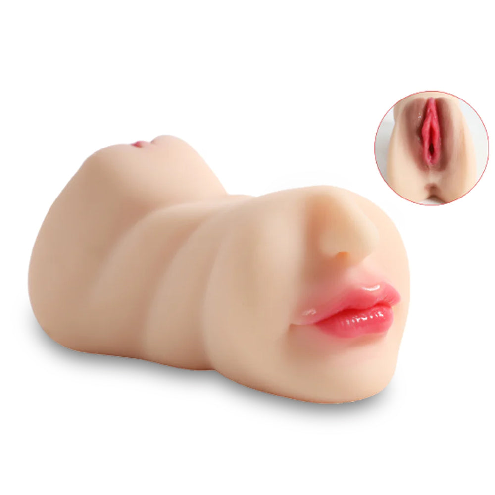 Pocket Silicone Tight Masturbator with Oral Function - Perfect Pleasure Toy