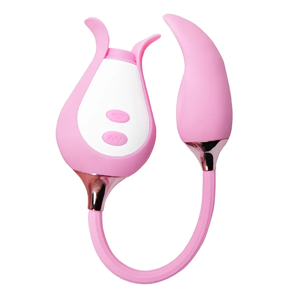 8 Vibrating & Sucking Rose Suction Vibrator with Vibrating Egg