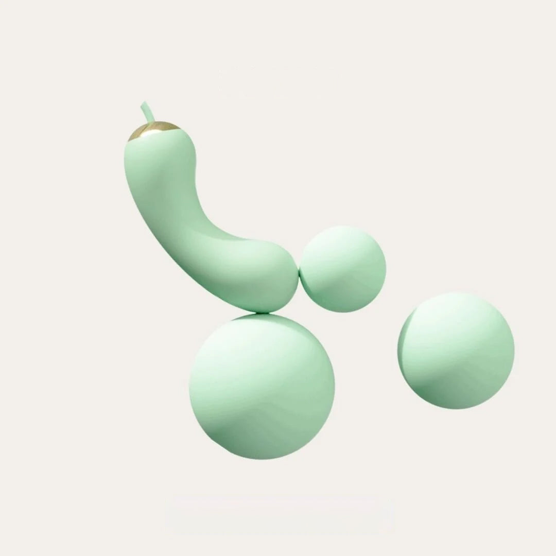 Saggie Suckers Dildo-Green Female Masturbators Adult Erotic Products