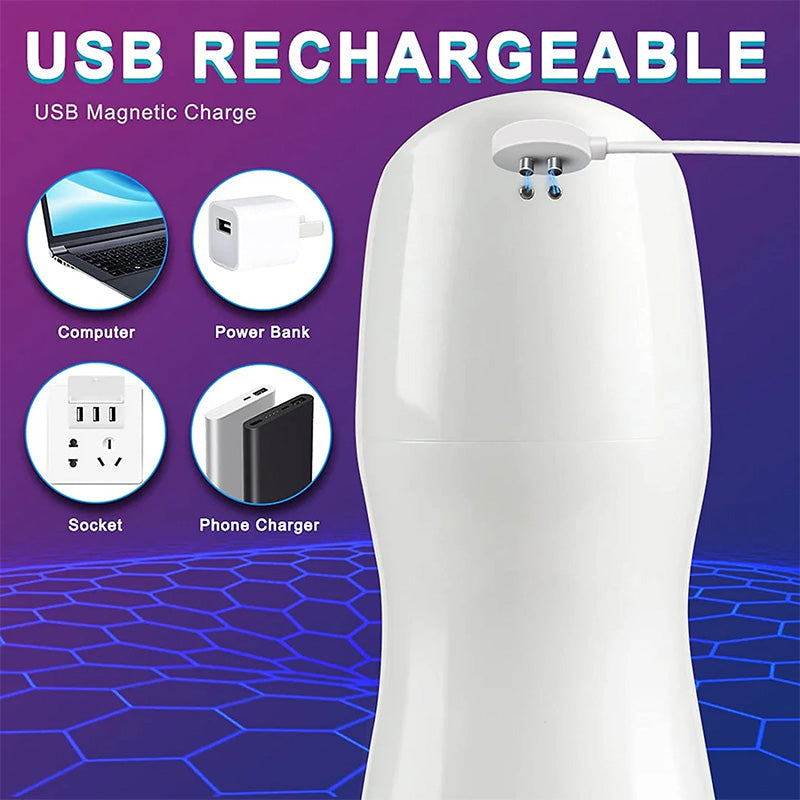 Fully Automatic 7 Vibrating 4 Sucking Waterproof Male Airplane Cup