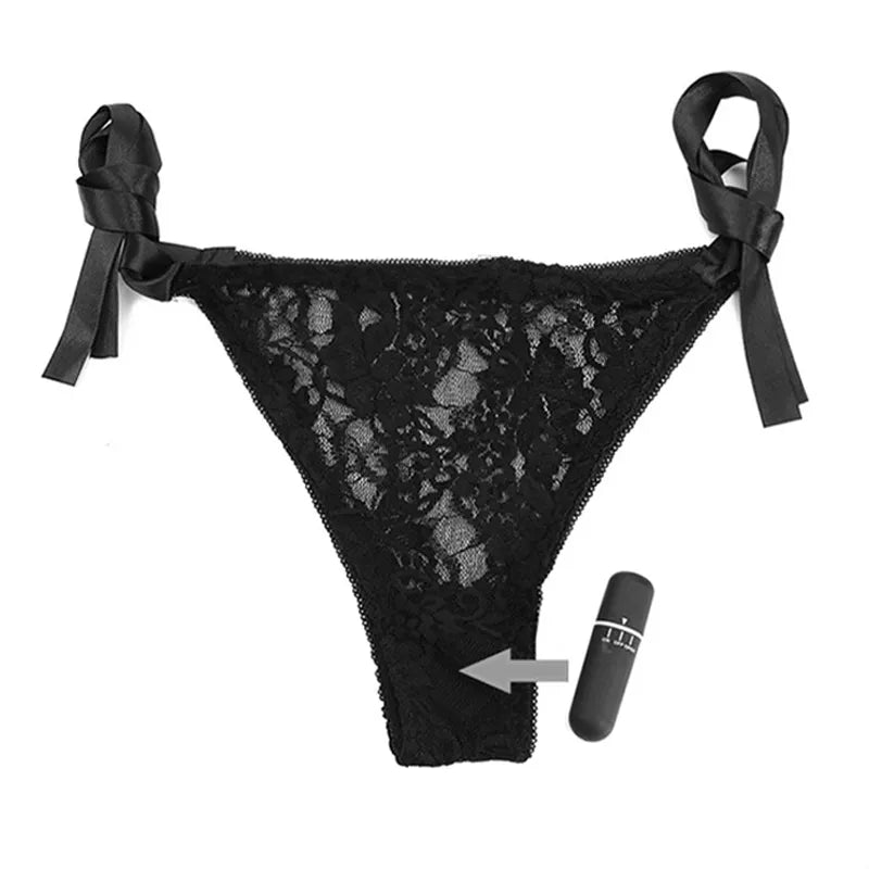 Women's Sexy Lace Panties Wireless Remote Control 10 Frequency Vibration Egg