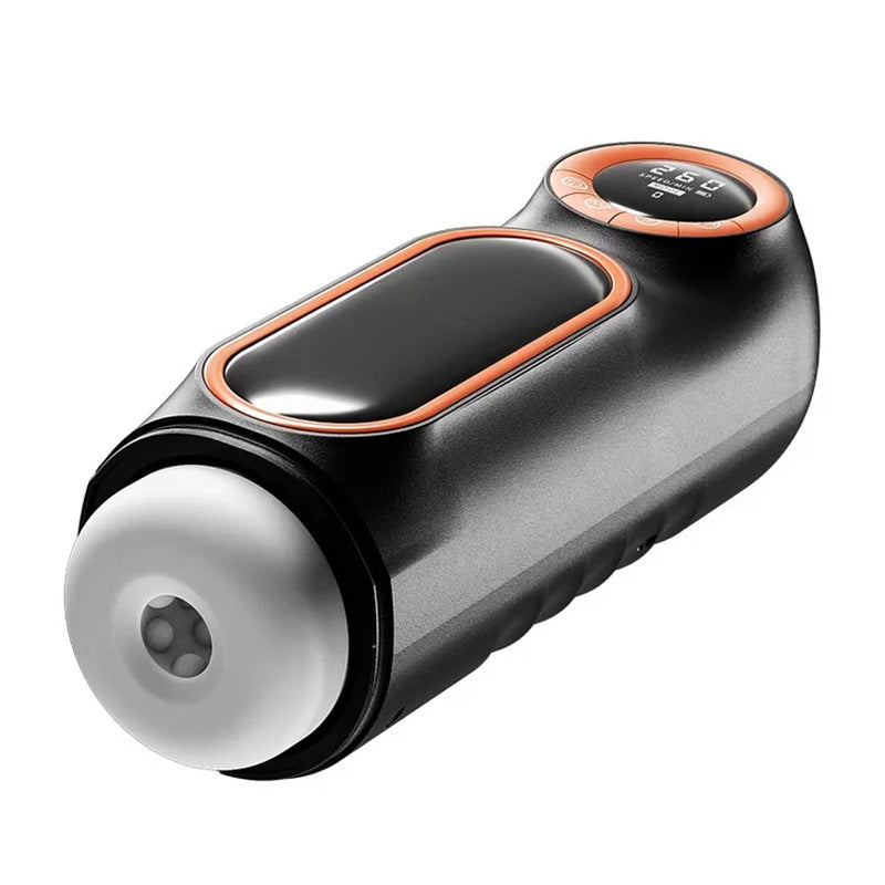 3-In-1 Fully Automatic Telescopic Sucking LCD Display Men's Stroking Masturbation Cup