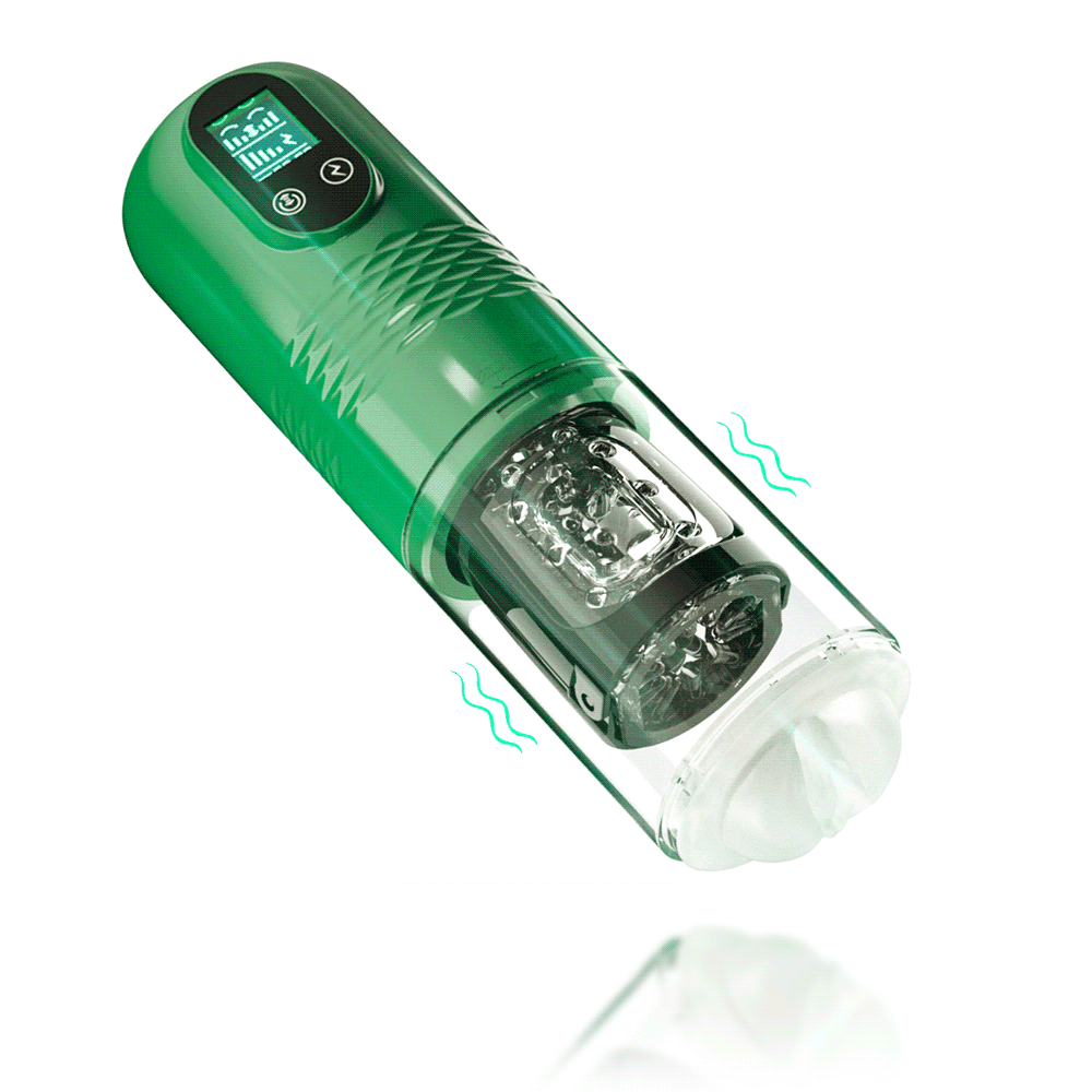 Showeggs 10 Powerful Vibrations Telescopic Rotation Automatic Male Airplane Cup