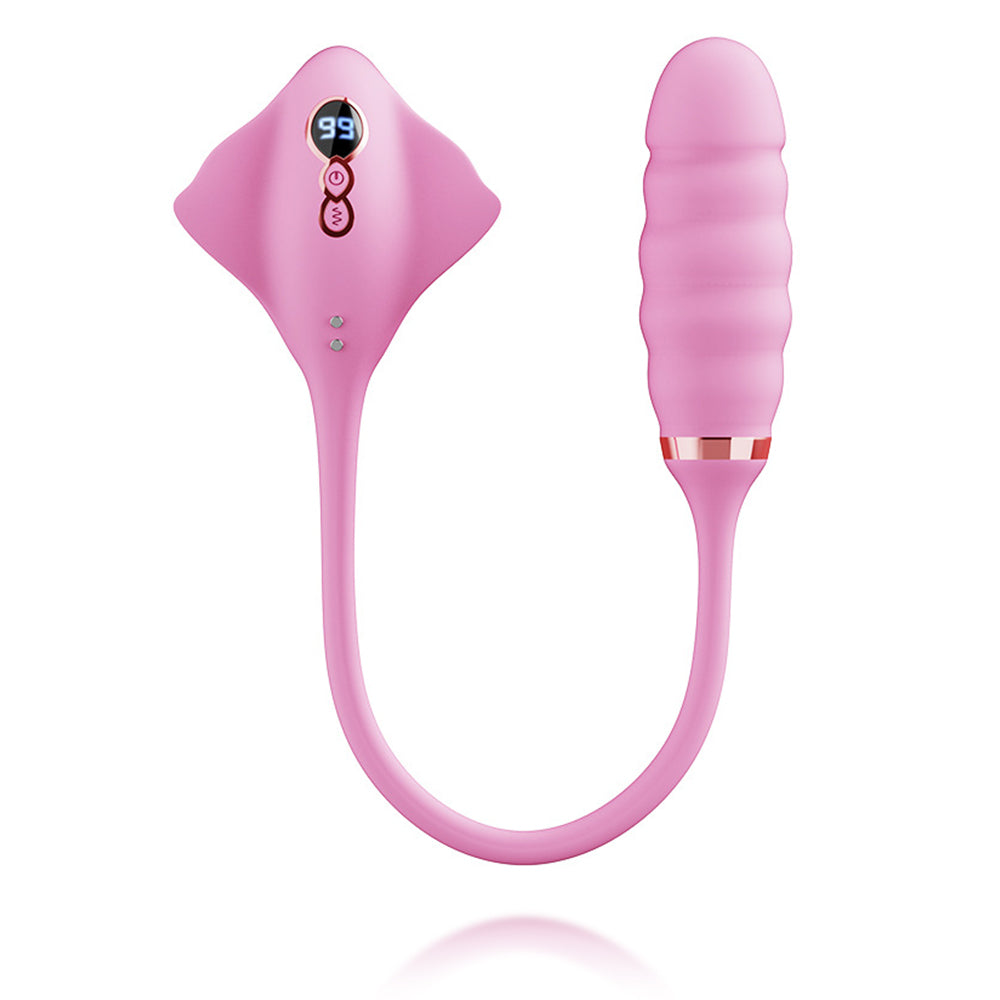 Manta Sex Toys Fish Shape 2 in 1 Vibration and Tongue Licking for Women Dildo Telescopi