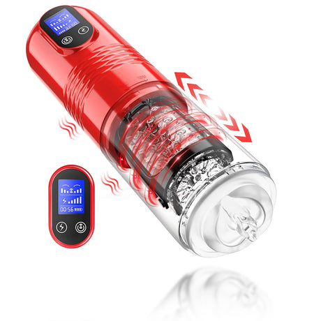 Showeggs 10 Powerful Vibrations Telescopic Rotation Automatic Male Airplane Cup