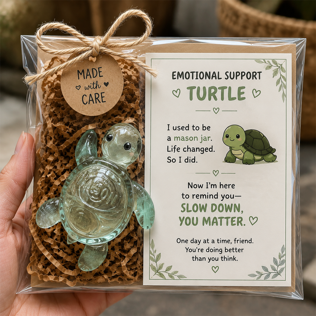 š¢Original Recycled Glass Support Turtle