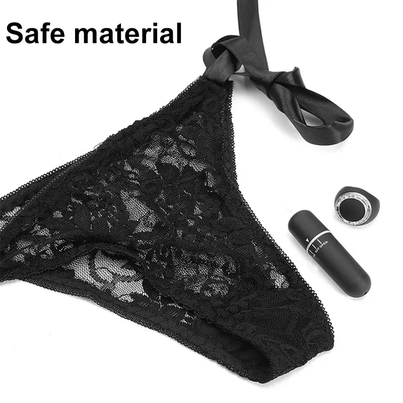 Women's Sexy Lace Panties Wireless Remote Control 10 Frequency Vibration Egg