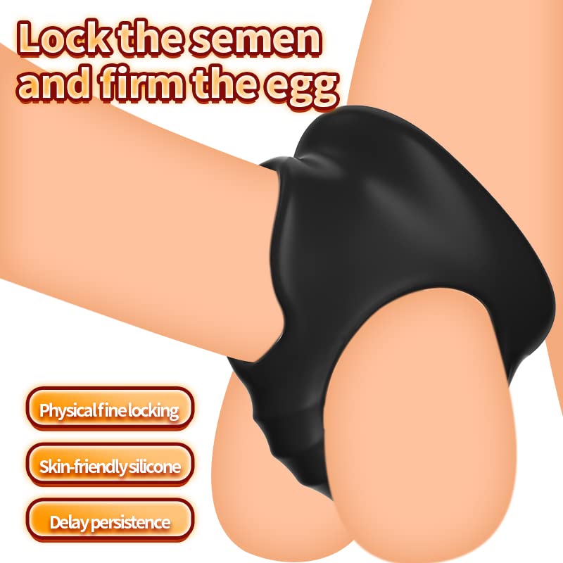 Scrotum Bondage Time-Delayed Controlled Sperm Lock Ring