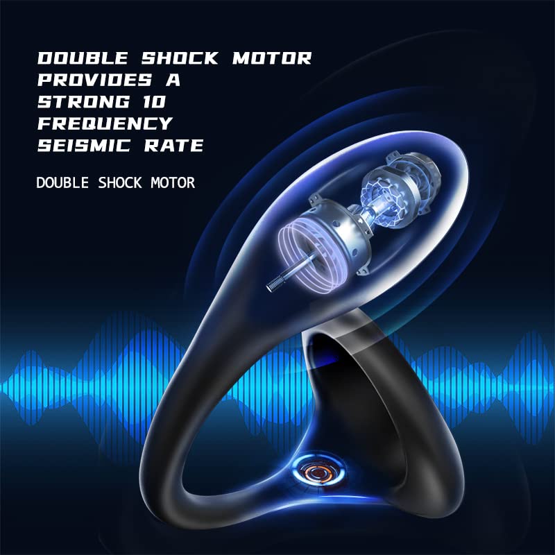 3 in 1 Dual Motor 10 Modes Vibrating Cock Ring