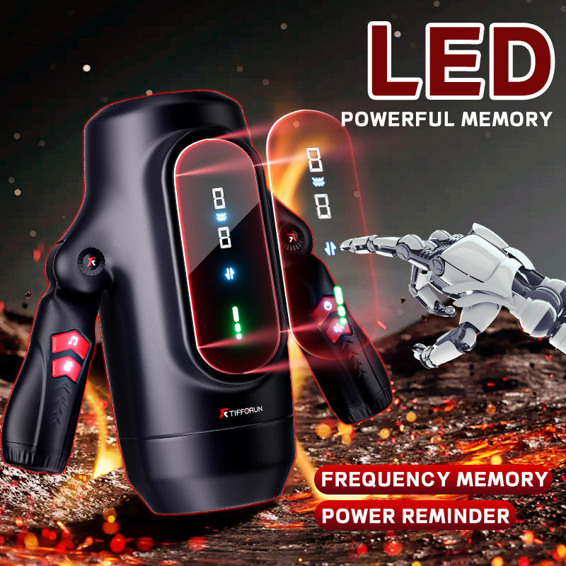 9 Telescopic Vibration LED Display Intelligent Heating Voice Male Handheld Aircraft Cup