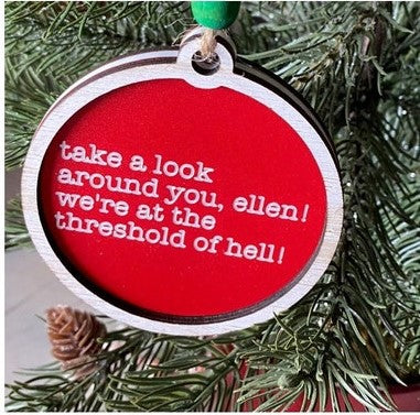 š¤ŖFunny Words Christmas Treeš Hanging Decoration