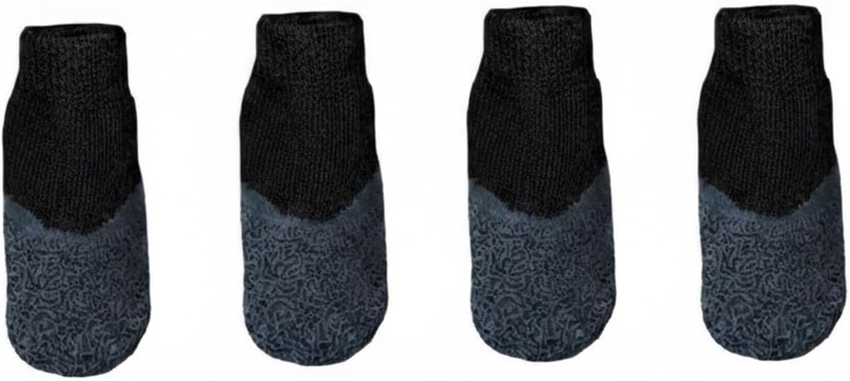 Rubber Rain Boots for Pets. 4-Pack Protective Footwear