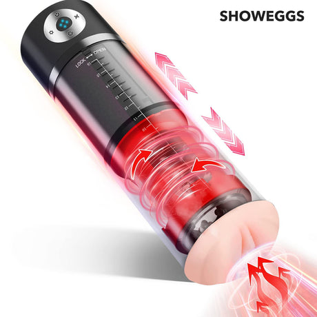 Showeggs Fully Automatic Sucking Clip Sucking Men Sex Toys
