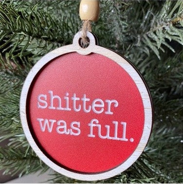 š¤ŖFunny Words Christmas Treeš Hanging Decoration