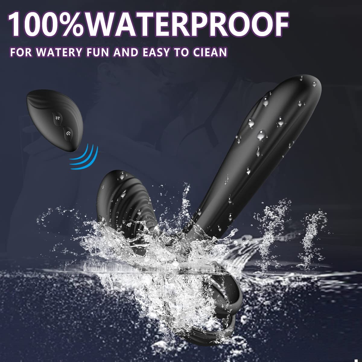 Vibrating Penis Ring with Remote Control for Men Couples