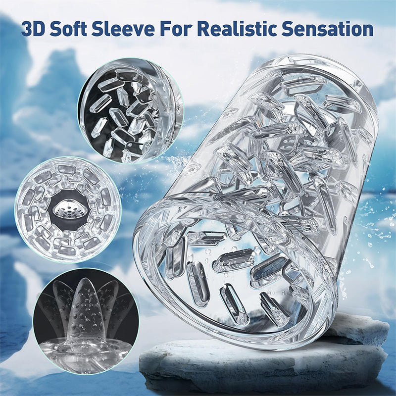 XR3 Wearable 7 Vibrating Sucking Rotation Tongue Licking Automatic Male Sex Toys