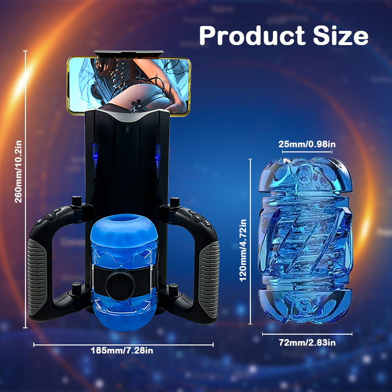 2024 New Thrusting Cannon King 10 Vibration 6-Segment Fixed-Point Male Sex Toys With Handle