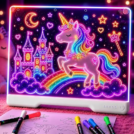 7-Color LED Acrylic Drawing Board – Large